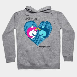 Love is Magical Unicorns Hoodie